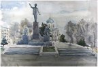 «Площадь в Севастополе», автор Seitasanov Edem, размер 50x65. Цена: 400грн